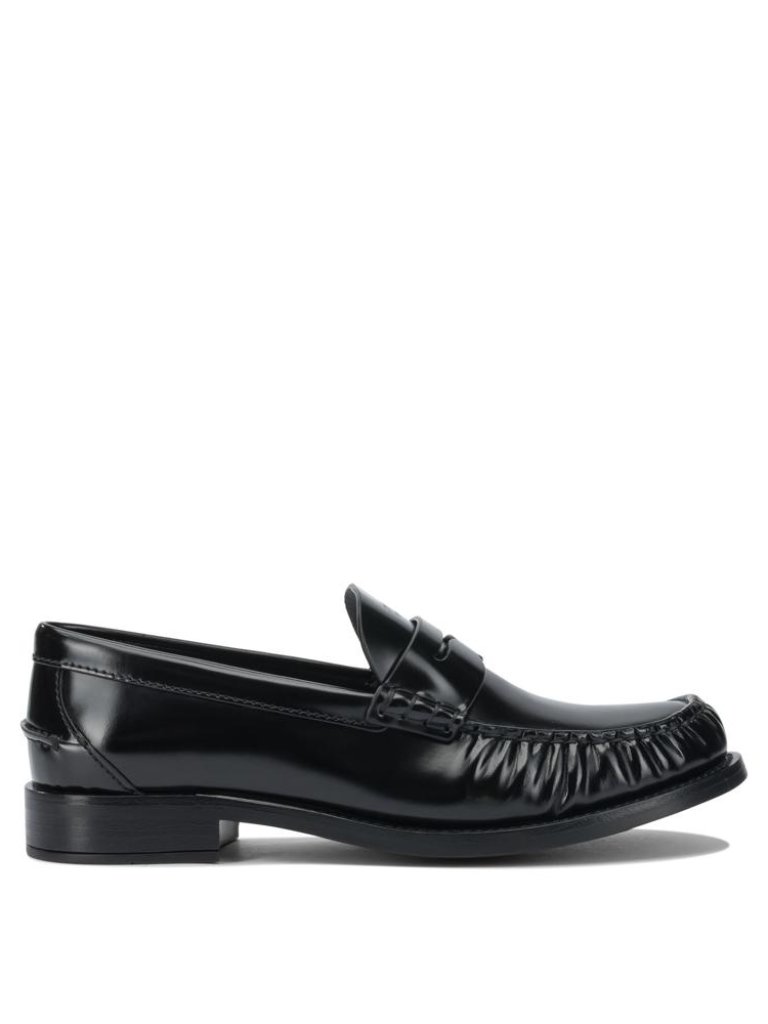 Prada Brushed Leather Loafers It 38 Women